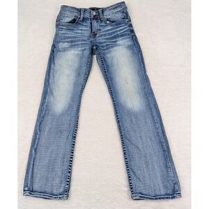 BKE Jake Straight Jeans Mens 32x32 (31x29) Light Wash Blue Denim Straight *Read